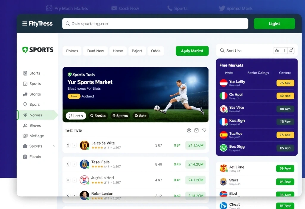 Interfaz de apuestas deportivas de BetWarrior